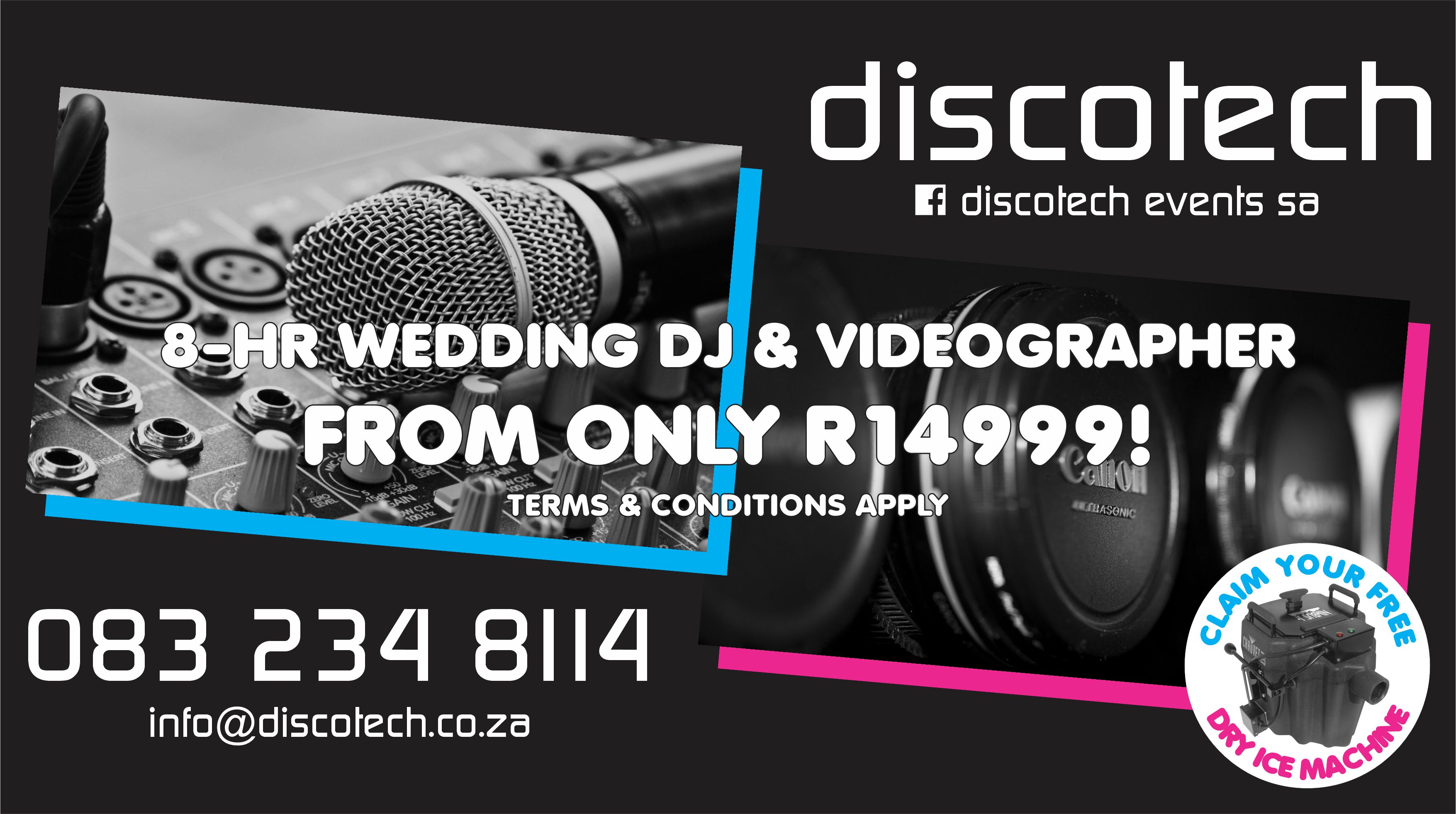 8-hr Wedding DJ & Videographer